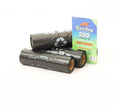 Smart Eco Poo Bags Refill, 4-Piece, black