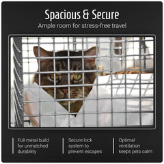 MDC Pet Carrier with Top Opening – Lightweight Mesh Travel Crate for Cats, Kittens & Small Dogs – Secure, Spacious & Easy Clean Design