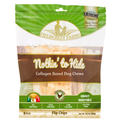 Nothing to hide Collegan Dog Chews (8 Flip Chips, Chicken)