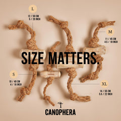 Canophera Dog CHEW Made of Coffee Wood and Coconut Rope
