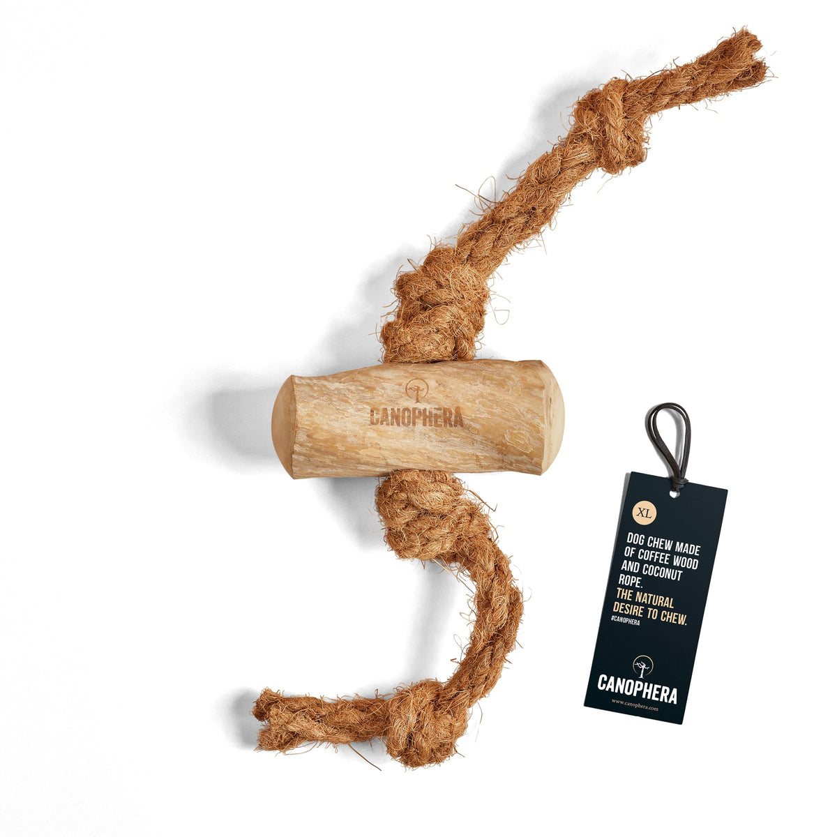 Canophera Dog CHEW Made of Coffee Wood and Coconut Rope