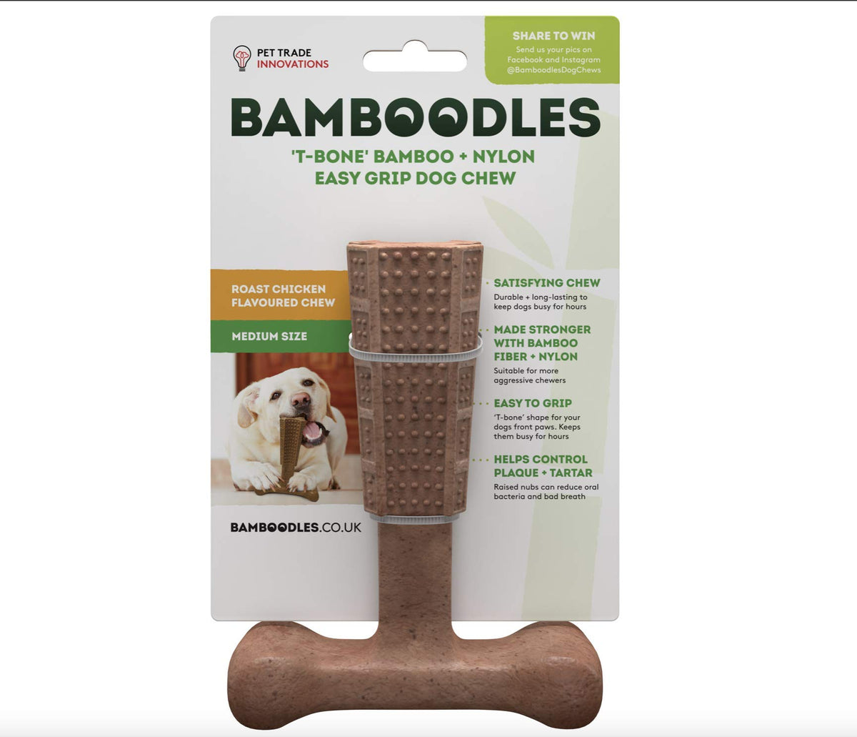 Bamboodles T-Bone Dog Chew Toy