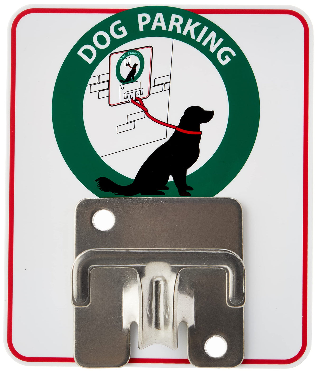 MDC Dog Parking Hook – Secure Stainless Steel Tether Point for Hands-Free Control – Wall-Mountable Dog Anchor for Homes, Salons, Kennels & Clinics – Safe, Spring-Free, Easy to Install